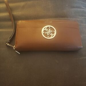 Guess Brown Wallet with Logo